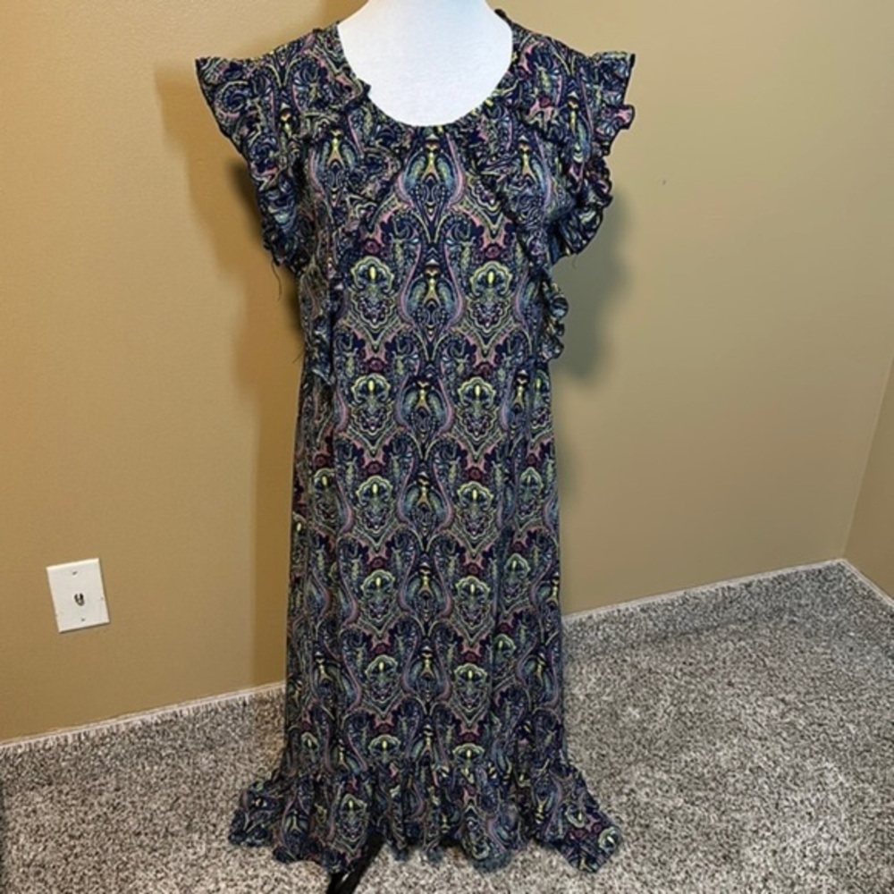 💐 Chiffon Ruffle Maxi Dress​